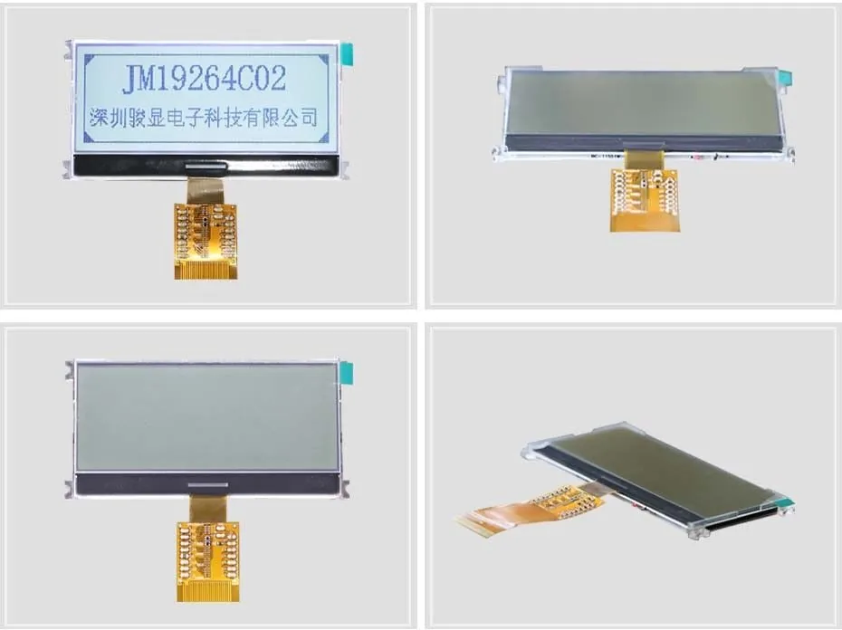 192×64 Graphic LCD Display Monochrome Compact Good Visibility COG Dot Matrix Display view 4