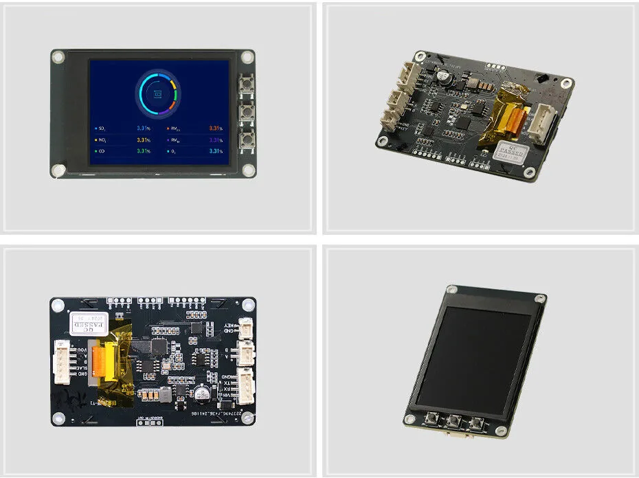 2.8 Inch BMS Serial Port LCD Display IPS TFT Panel 800x480 Wide Viewing Angles view 2