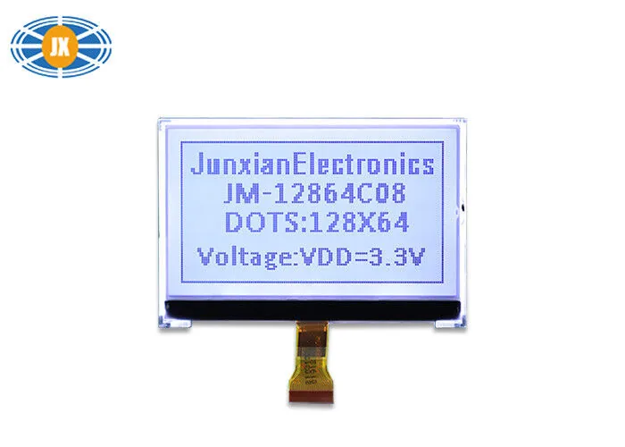 3 Inch COG Monochrome LCD Monitor , COG Dot Matrix Display With ST7567 Driver view 2