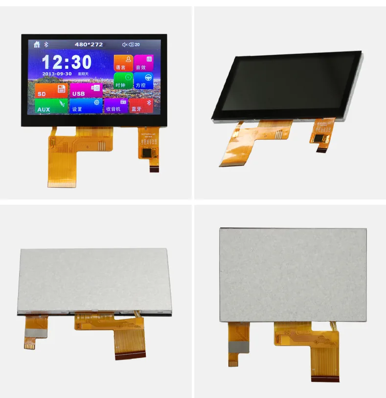 Customized TFT LCD Touch Screen 8 Bit RGB Interface 4.3 inch Capacitive Touch Screen view 2