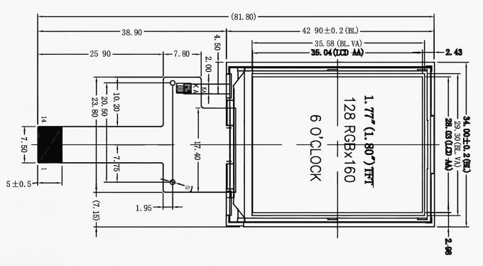 Mechanical drawing for JM-PT037-01