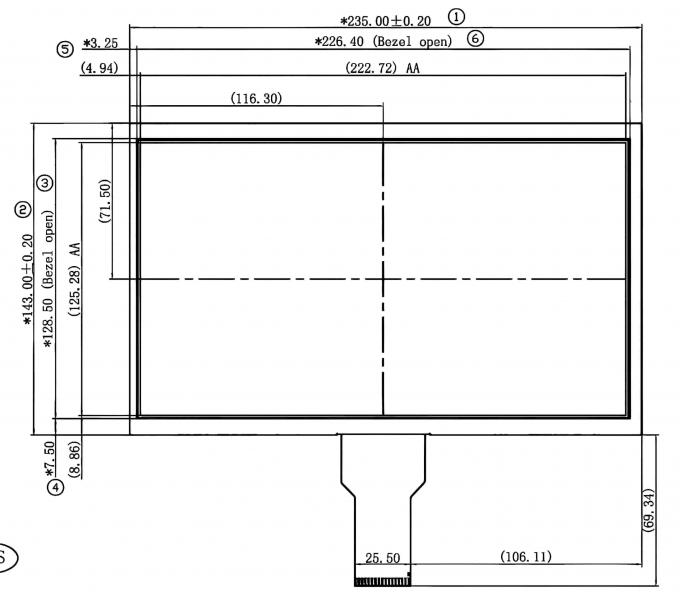 Mechanical drawing for JM-PT074
