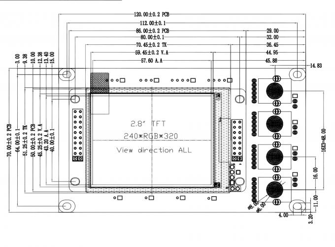Mechanical drawing for JM-T006