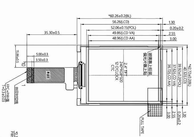 Mechanical drawing for JM-PT095-01