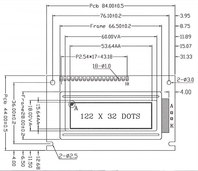 Mechanical drawing for JM12232B