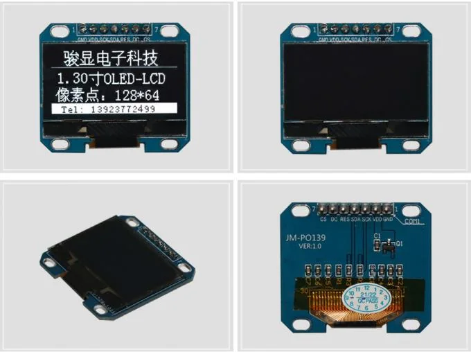 1.3 Inch OLED Display Module 128x64 160° Viewing Angle Lcd Monitor With SH1106G Driver - detail photo 1