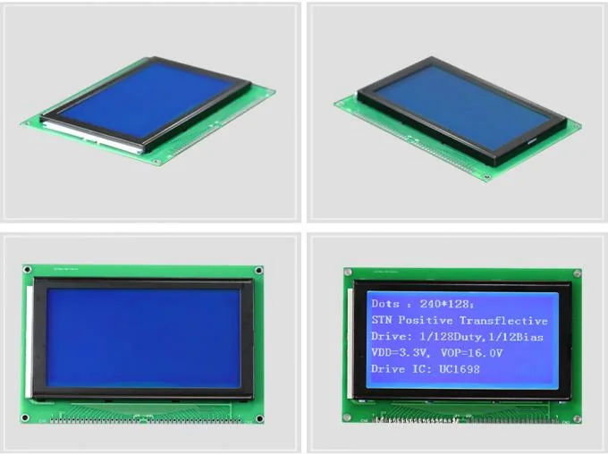 5.0 Inch Monochrome LCD Screen 240×128 STN Monochrome LCD Panel - detail photo 1