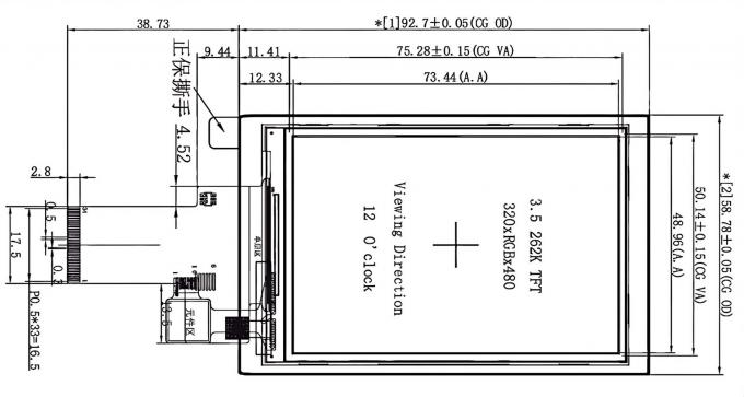 Mechanical drawing for JM-PT048-02