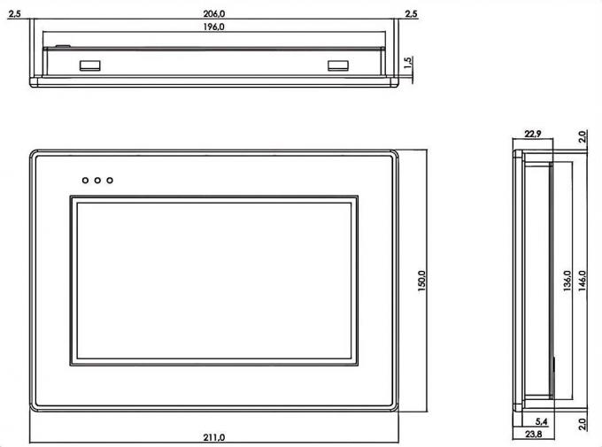 Mechanical drawing for JM-ZH601-00